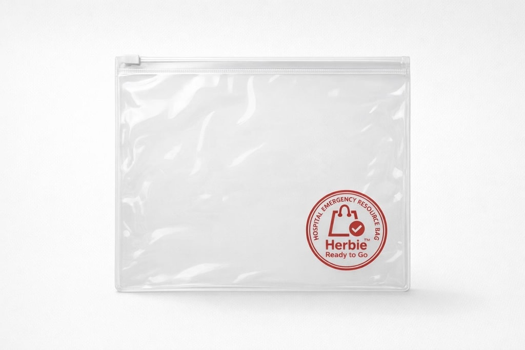 Toiletry bag included in the bag.