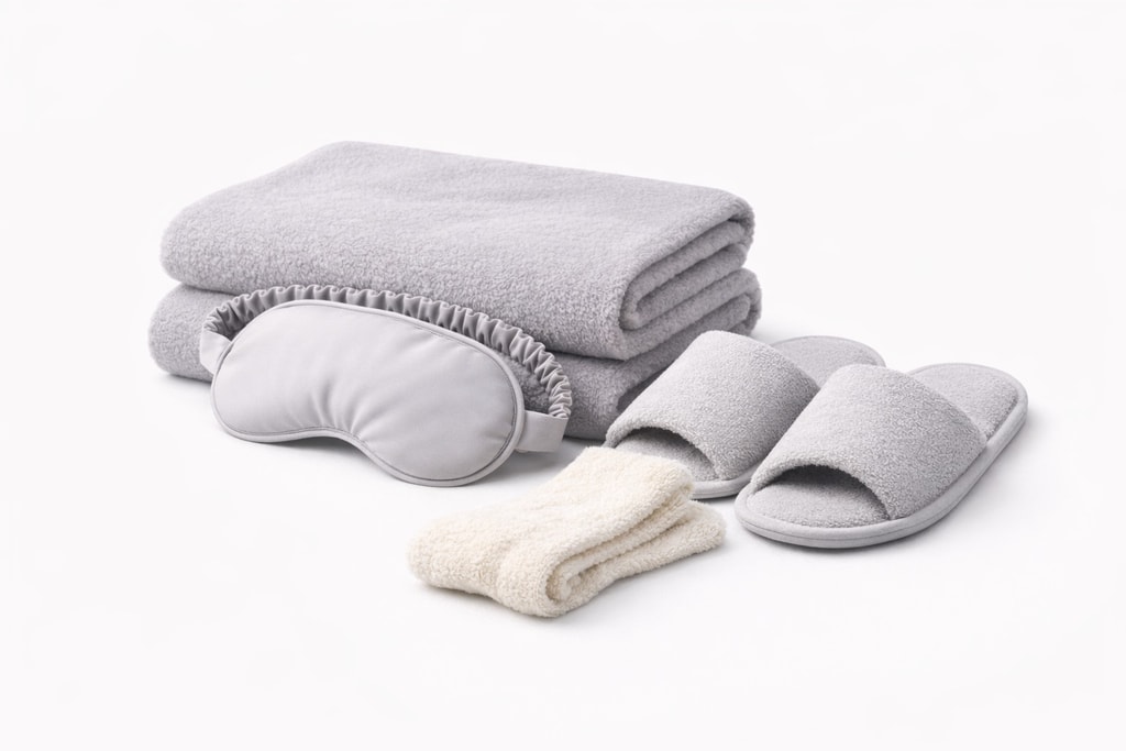 Comfort items often added to the bag.